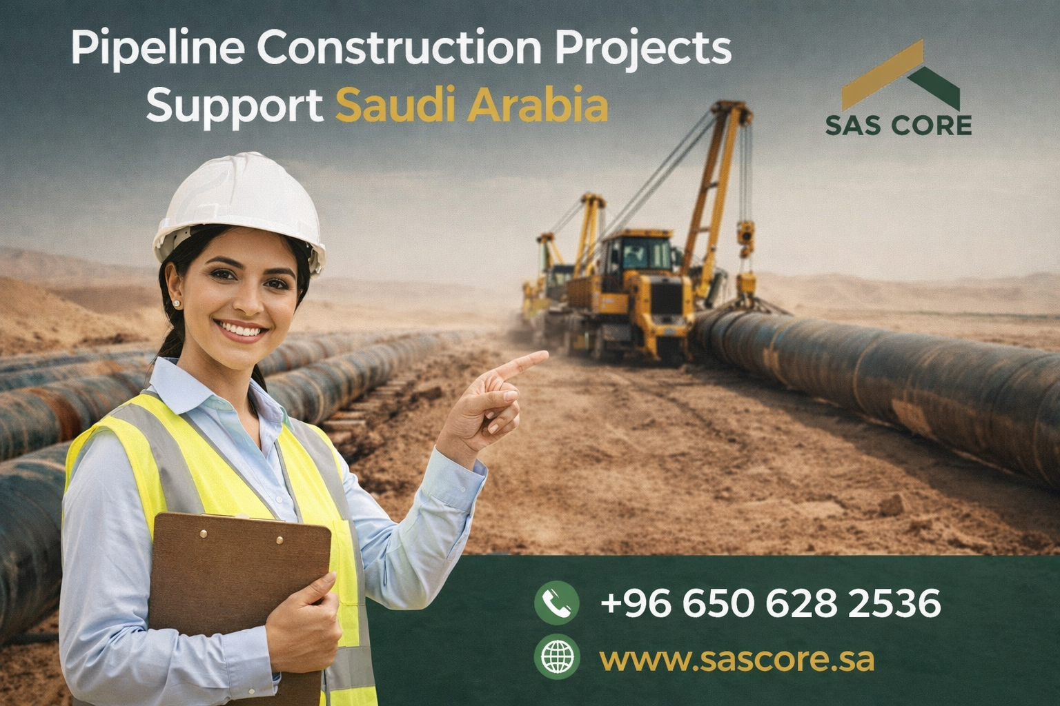 Pipeline Construction Projects Support Saudi Arabia